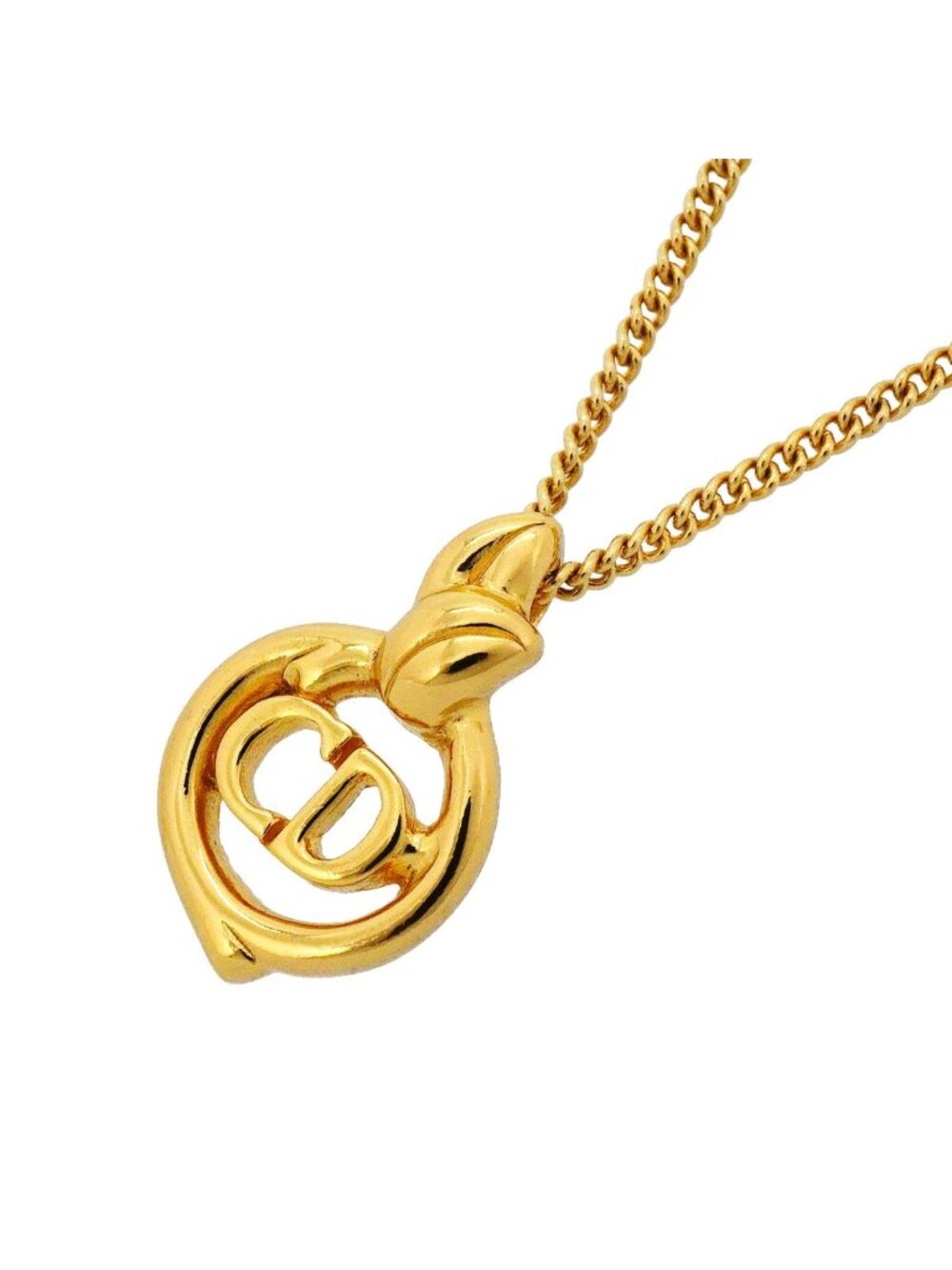 Dior Necklace CD Logo Gold Plated